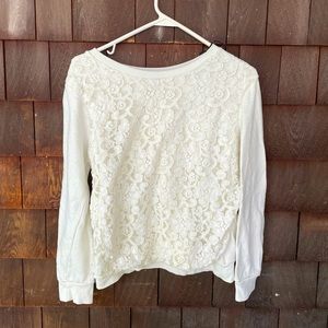 Forever21 Lace Front Sweater